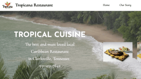 Tropicana Restaurant Website